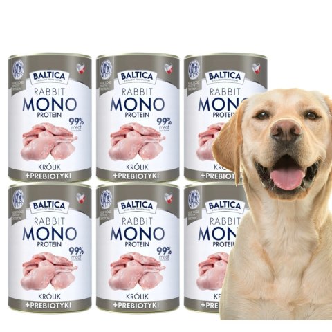 BALTICA NUTRACEUTIC KRÓLIK 6X400 monoproteinowa z prebiotykami