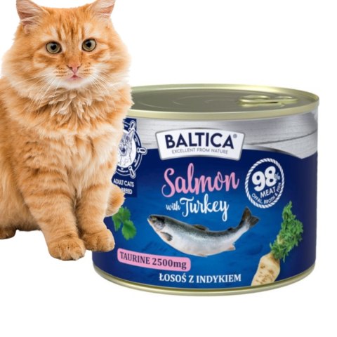 BALTICA ZESTAW DLA KOTA 12X185 rybne karmy mokre dla wybrednego kota