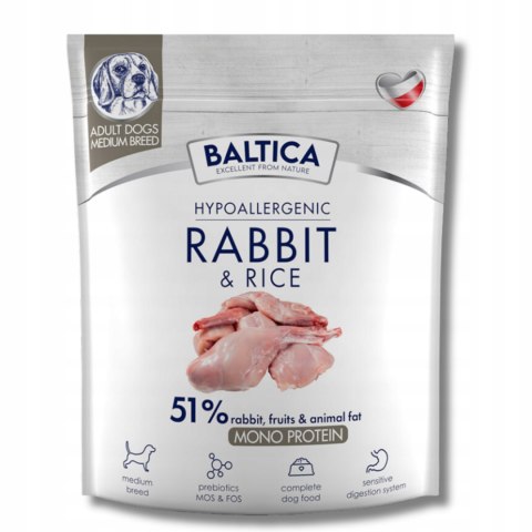Baltica Nutraceutic Hypoallergenic Rabbit & Rice 1 kg