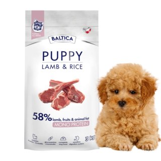 Baltica Puppy Lamb&Rice 3kg karma dla szczeniąt jagnięcina