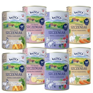 Baltica mokra karma dla szczeniaka, JAGNIĘCINA królik z marchewką 400g