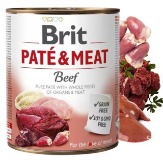 Brit Pate Meat Beef Wołowina 800g karma bezzbożowa wołowinka