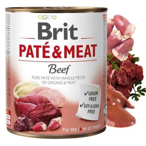 Brit Pate Meat Beef Wołowina 800g karma bezzbożowa wołowinka