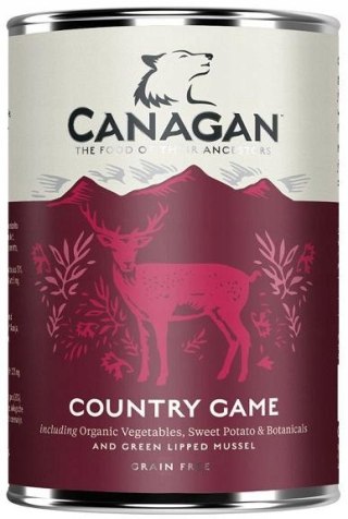 Canagan Country Game 400g Karma Mokra dla Psa Dziczyzna Kaczka Gęś