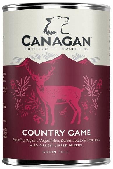 Canagan Country Game 400g Karma Mokra dla Psa Dziczyzna Kaczka Gęś