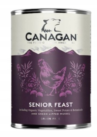 Canagan Senior Feast 400g Karma Mokra dla Starszego Psa Bezzbożowa