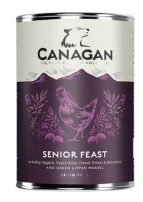 Canagan Senior Feast 400g Karma Mokra dla Starszego Psa Bezzbożowa