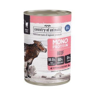 Country of Animals Cat Wet Food Monoprotein Beef 400g
