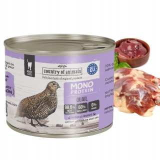Country of Animals Cat Wet Food Monoprotein Quail 200g