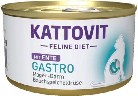 KATTOVIT GASTRO układ pokarmowy KACZKA puszka dla kota 85g