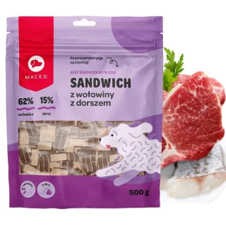 MACED SM SANDWICZ Z WOŁOWINY Z DORSZEM 500 G