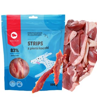 MACED SM Strips z piersi Kaczki 500 filety z kaczki JERKY