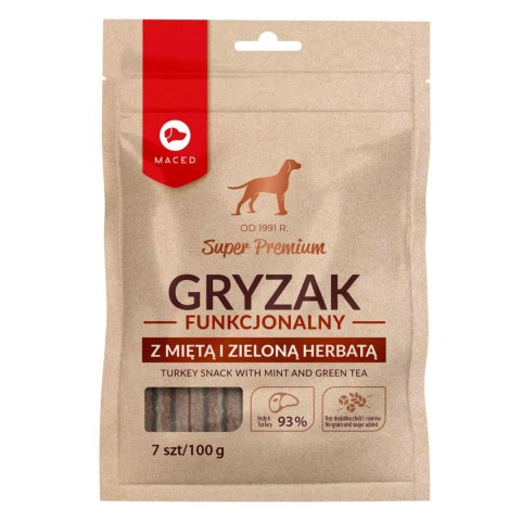 Maced SP GRYZAK Funkcjonalny INDYK z MIĘTĄ I ZIELONĄ HERBATĄ 100g