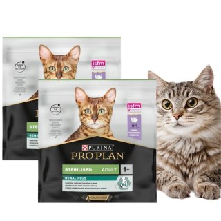 PAKIET PURINA PRO PLAN Sterilised Renal Adult Indyk 2X400 g dla kota