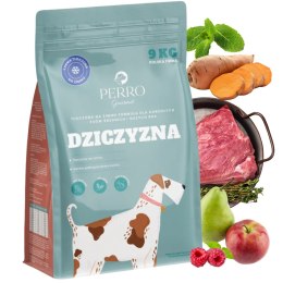 PERRO Gourmet Dziczyzna 9kg karma tłoczona na zimno dla psa