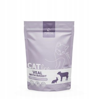 POKUSA KARMA SUCHA DLA KOCIĄT CATLINE CIELĘCINA Z KRÓLIKIEM KITTEN 1KG