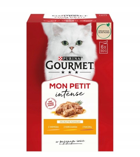 PURINA GOURMET MON PETIT DROBIOWE SMAKI DLA KOTA 6x50g