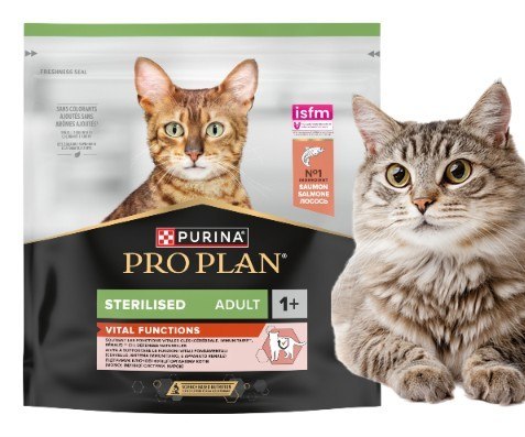 PURINA PRO PLAN Sterilised Adult łosoś karma sucha 400 g