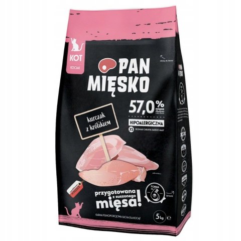 Pan Mięsko JUNIOR Kurczak z królikiem dla KOCIĄT 1,6KG KITTEN