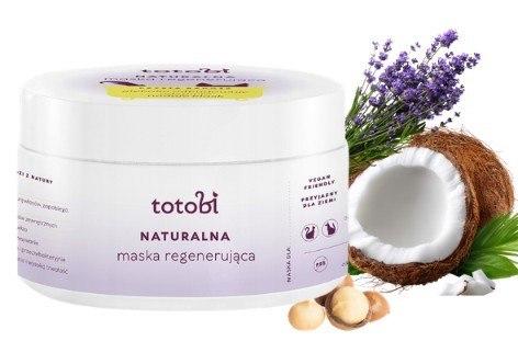 TOTOBI Maska regenerująca z olejkiem z kokosa, lawenda 250