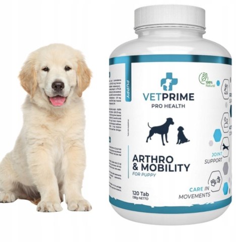 VetPrime Puppy na stawy 120 tabl - zdrowy rozwój szczeniaka