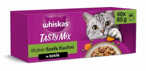 WHISKAS Karma Mokra Dla Kota 40x85g Mix Smaków Saszetki w Sosie