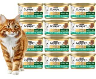ZESTAW Purina GOURMET GOLD królik w pasztecie 12X85g