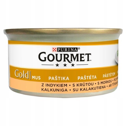 ZESTAW Purina GOURMET GOLD mus z indyka 12X85g