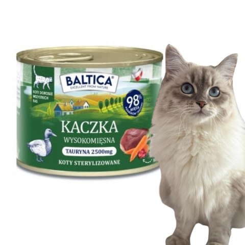 Zestaw dla kota BALTICA kaczka monobiałkowa 12x185g