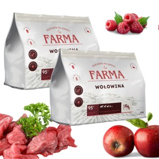 2XFarma Tłoczona na Zimno Wołowina 2KG