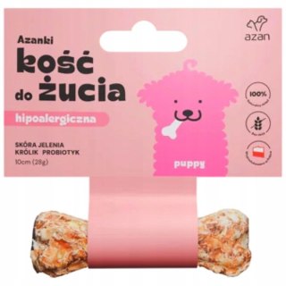 AZANKI KOŚĆ ZE SKÓRY JELENIA - PUPPY 10cm