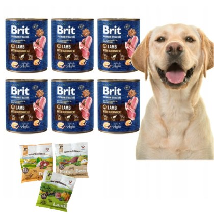 BRIT PREMIUM BY NATURE 6X800G LAMB&BUCKWHEAT JAGNIĘCINA