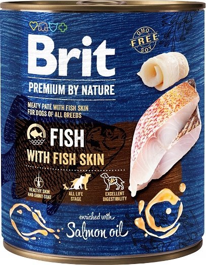 BRIT PREMIUM BY NATURE 800G FISH&FISH SKIN