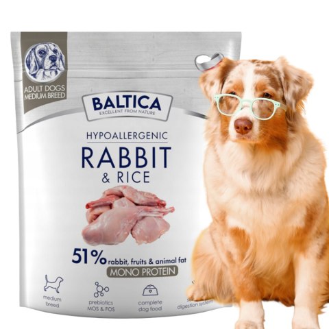 Baltica Nutraceutic Rabbit&Rice 1 kg Hypoallergenic KRÓLIK