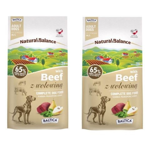 Baltica Wołowina M/L 2X3kg karma dla psa sucha Natural Balance