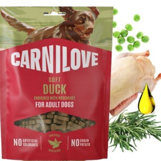 CARNILOVE Dog SOFT Snack Duck enriched with Rosemary 200g Kaczka
