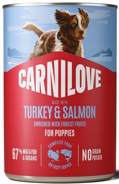 CARNILOVE mokra karma dla szczeniąt SALMON&TURKEY PUPPIES 400g