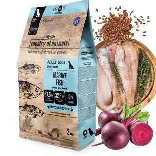 Country of Animals Dog Dry Food Marine Fish 2kg