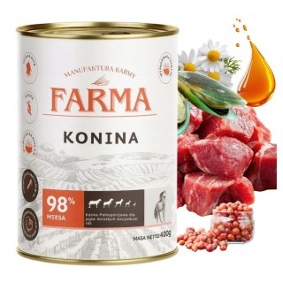 FARMA Select Konina 400g - Karma mokra dla psa