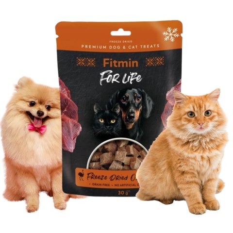 Fitmin Liofilizowane przysmaki Ostrich Struś 30g