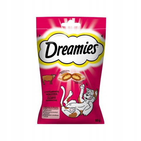 MARS Dreamies wołowina 60g (6) róż przysmaki dla kota