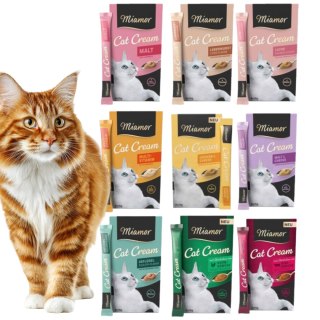 MIAMOR Miamor Cat Cream Mix smaków 9x6x15g pasty dla kota przysmak