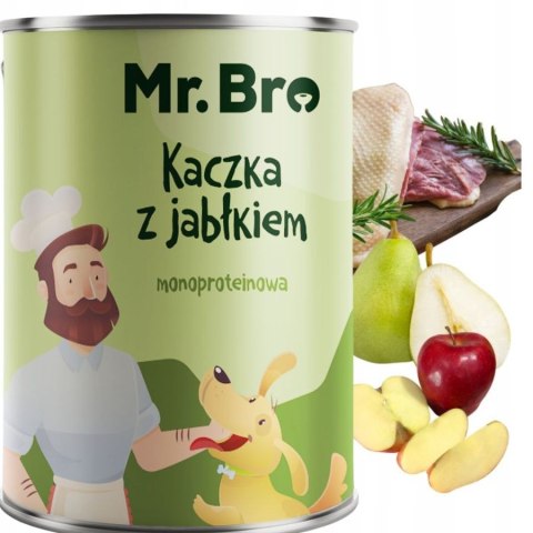 Mokra karma Mr. Bro KACZKA z jabłkiem 800G