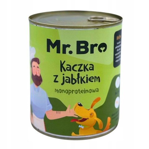 Mokra karma Mr. Bro KACZKA z jabłkiem 800G