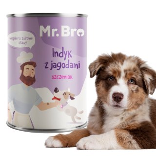Mr. Bro Indyk z Jagodami 400g mokra karma dla szczeniąt