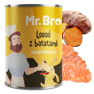 Mr. Bro Łosoś z Batatami 800g - Monoproteinowa karma dla alergika