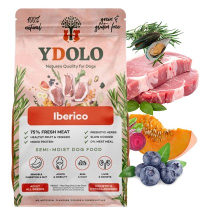 NA WAGĘ YDOLO Iberico - wieprzowina Iberico - karma półwilgotna dla psa 1kg