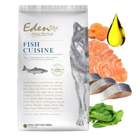 PAKIET Karma Eden Fish Cuisine + VETPRIME PURE SALMON Rasy Małe XS S 2X2kg