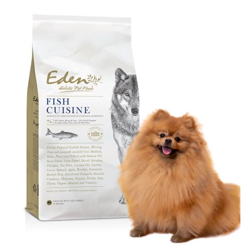 PAKIET Karma Eden Fish Cuisine + VETPRIME PURE SALMON Rasy Małe XS S 2X2kg