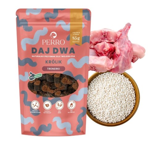 PERRO DAJ DWA Królik Trenerki 85g